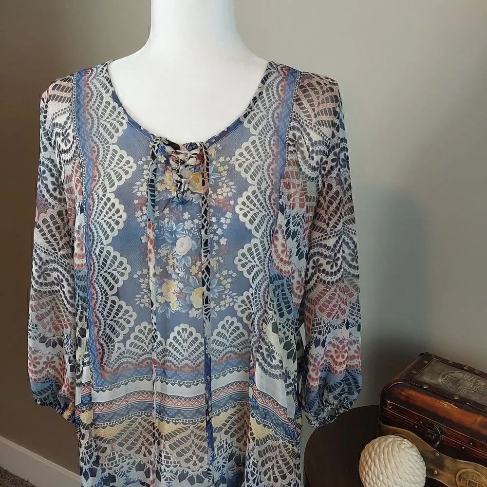 Unity World Wear Tunic/Top Sz L Lightweight - Picture 4 of 9
